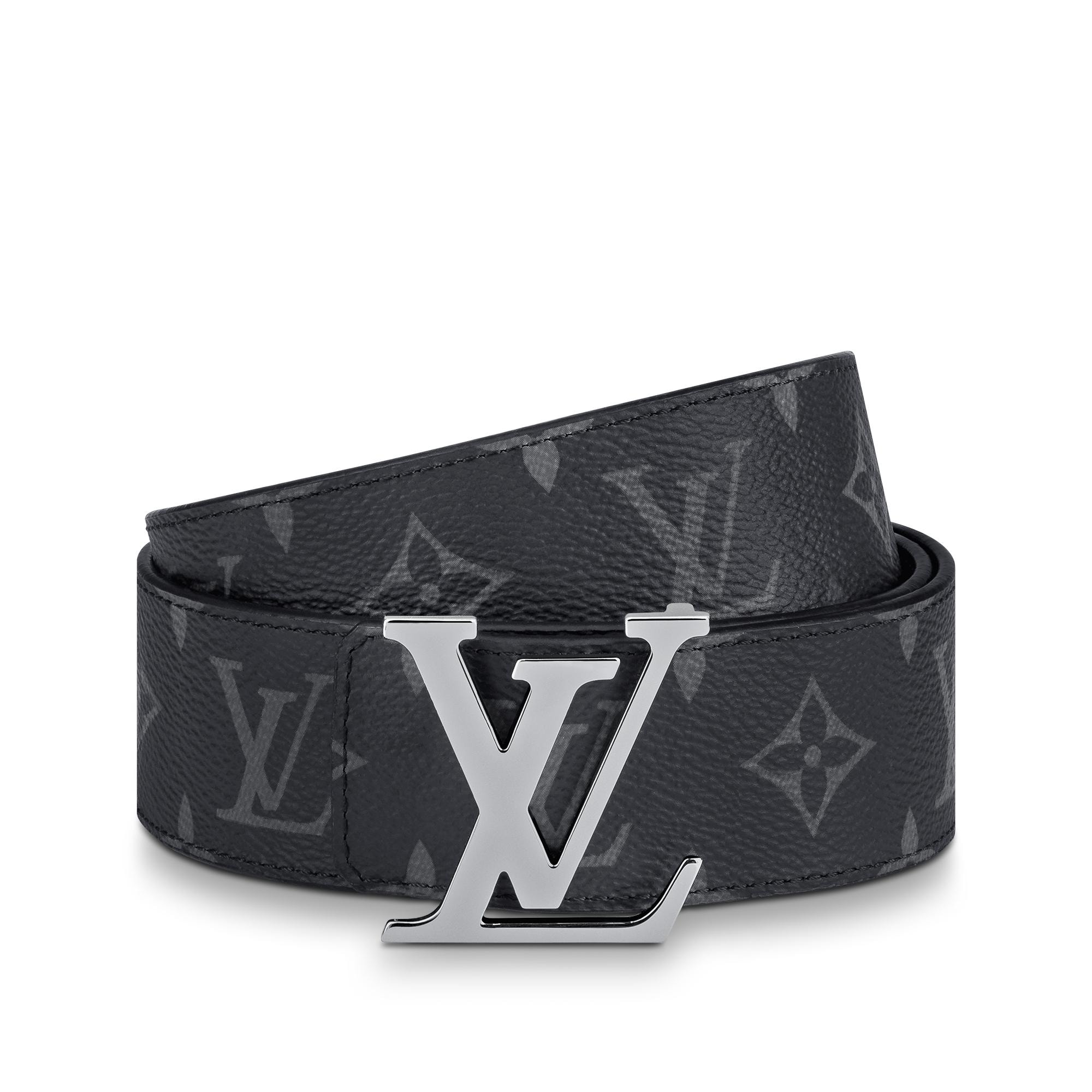 LV Initiales 40MM Reversible Belt Monogram Eclipse Canvas